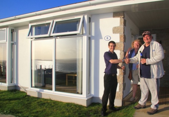 First Guests Check Into New Seafront Lodges